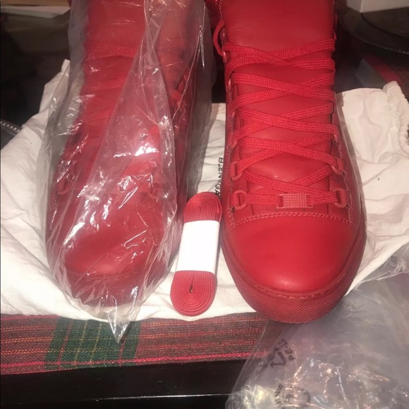 Balenciaga Arena Red Sprayed Suede main image 4
